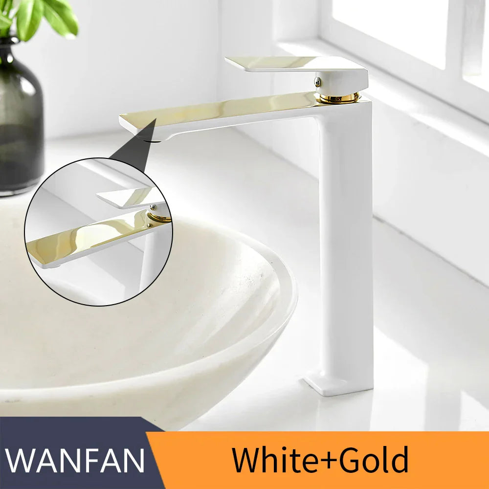 Decorbites™ Gold Einhebel-Waschtischarmatur Deckenversion Vintage Waschmischer
