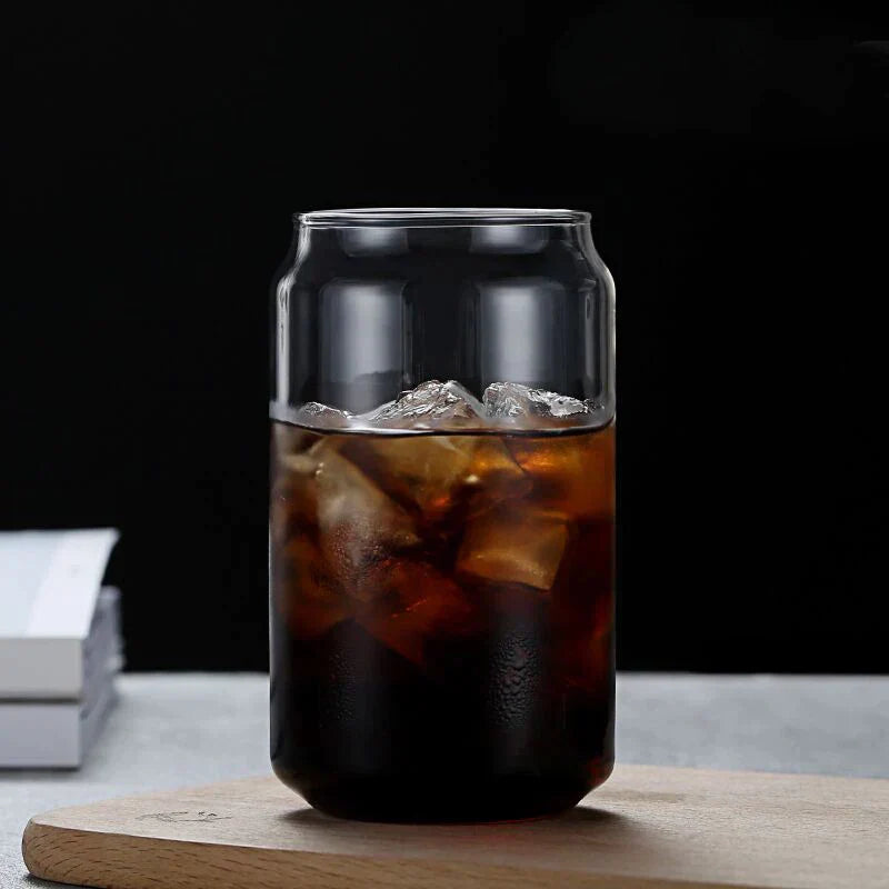 Decorbites™ Glas-Trinkbecher mit Bambusdeckel – Hochwertiges Borosilikatglas-Tee-, Saft- und Kaffeetasse