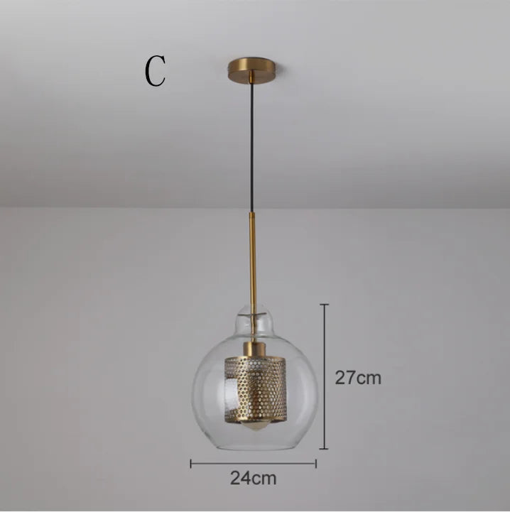 Decorbites™ Glas-Kugelleuchte: Moderne Hängelampe für Küche, Esszimmer, Wohnzimmer