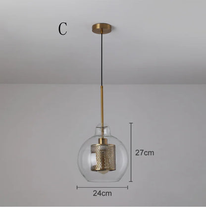 Decorbites™ Glas-Kugelleuchte: Moderne Hängelampe für Küche, Esszimmer, Wohnzimmer
