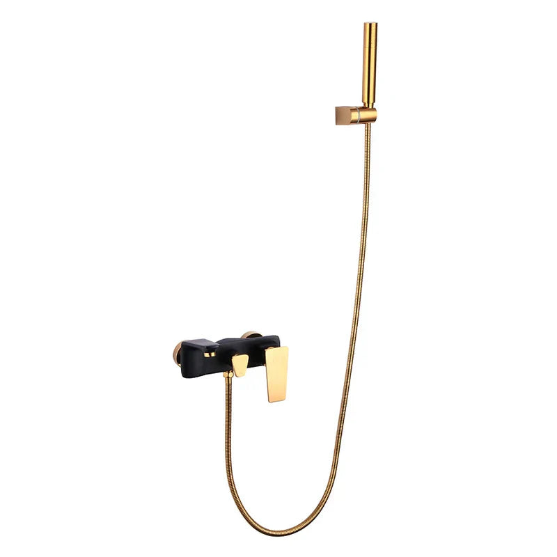 Gold White Wall Faucet