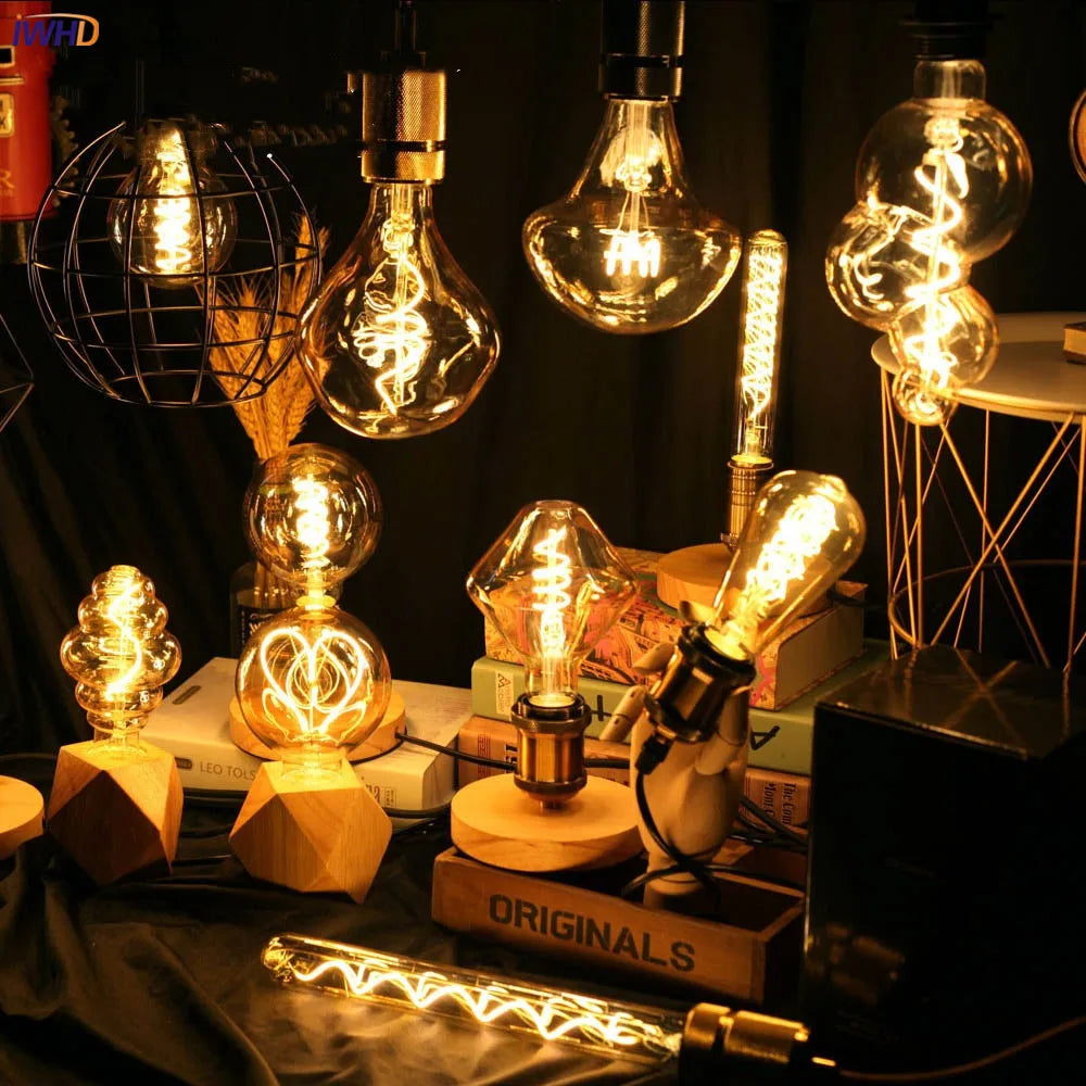 Decorbites™ Industrielle Retro Vintage LED Edison Glühbirne 4W 2300K E27 Lampenlicht Glühbirne