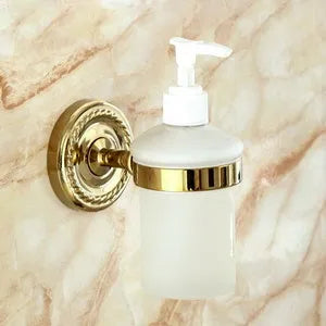 Gold Brass Accessory Set