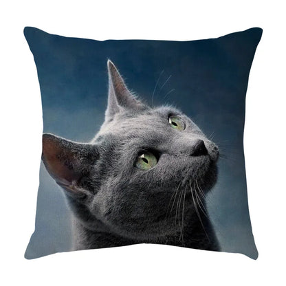 Decorbites™ Süßes Katzen-Sofa-Baumwoll-Leinen-Kissenbezug Polsterbezug Heimdekoration Kissen