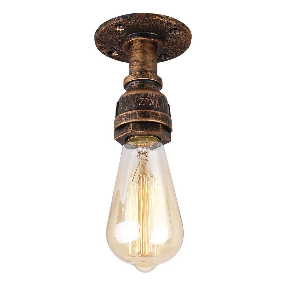 DecorBites™ Industrial Water Pipe Wall Sconce for Restaurant Cafe Bar Kitchen
