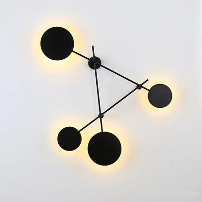 Decorbites™ Geometrische Eisen-Wandleuchte: Modernes nordisches Design, LED, Dekoration für Wohnzimmer & Schlafzimmer