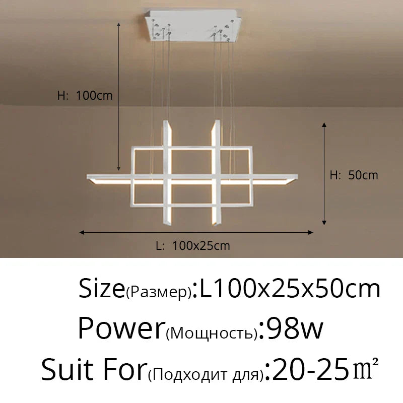 DecorBites™ Geometric Aluminum Pendant Lights for Living Bedroom Restaurant Dining Kitchen Home Décor