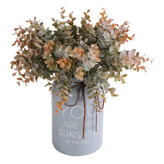 Decorbites™ Eukalyptusblätter Künstlicher Baumzweig-Bouquet Haustürkunde