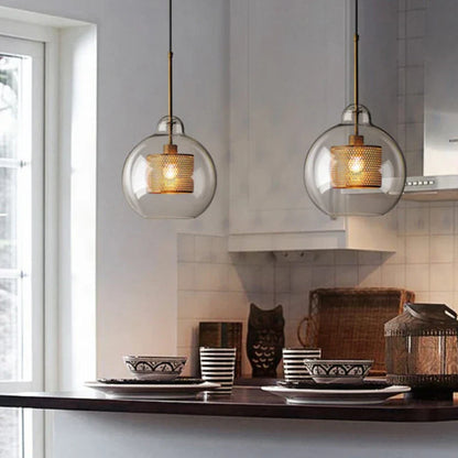 Decorbites™ Glas-Kugelleuchte: Moderne Hängelampe für Küche, Esszimmer, Wohnzimmer