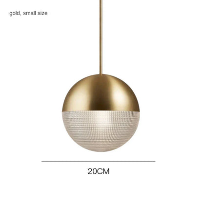 DecorBites™ Glass Ball LED Pendant Light - Gold Minimalist Nordic Hanging Lamp