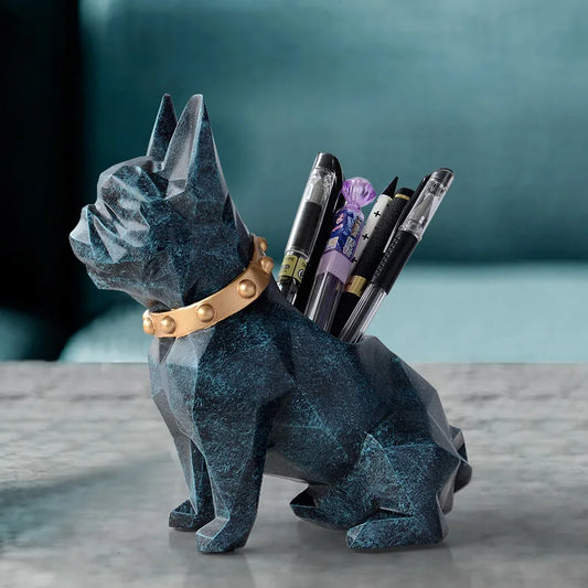 Decorbites™ Hund Harz Stifthalter Schreibtisch Organizer Büro Zubehör Aufbewahrung Bleistift Topf
