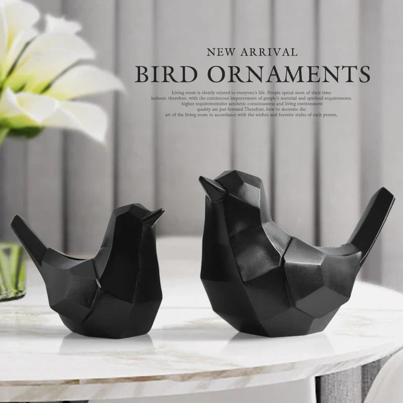 DecorBites™ Couple Birds Resin Figurines for Home Decor and Tabletop Ornaments