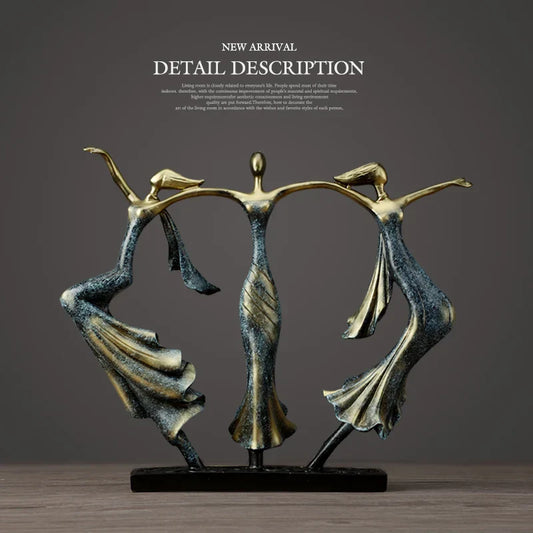 Decorbites™ Tanzendes Paar Skulptur Statue Liebesdekoration Abstrakte Liebhaber Figuren Ornament