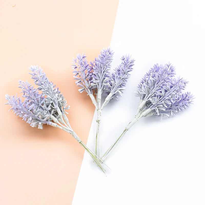 Decorbites™ Lavendel-Schaum-Kränze Heim-Hochzeitsdekoration Seidenblumen-Bouquet
