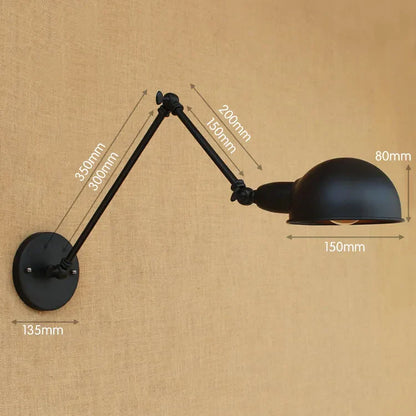 Decorbites™ verstellbare Langarm-Wandleuchte: Loft-Industrial-Vintage-Wandleuchte Luminaria