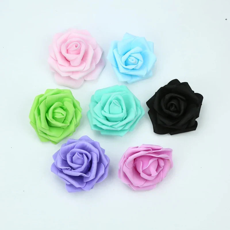 Decorbites™ Schaumrosen Blumenwand Heim Hochzeitsdekoration Brautbrosche Handgefertigte Künstliche Blumen