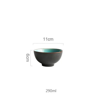 DecorBites™ Ice Cracking Glaze Ceramic Tableware Set - Blue Color
