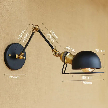 Decorbites™ Industrielle Vintage Wandarmleuchte Schwingarm Lichtarmatur