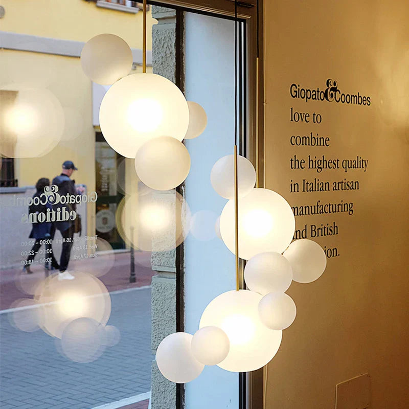 Decorbites™ Frosted-Glas-Kugelleuchter für die Dekoration von Esszimmer und Küche