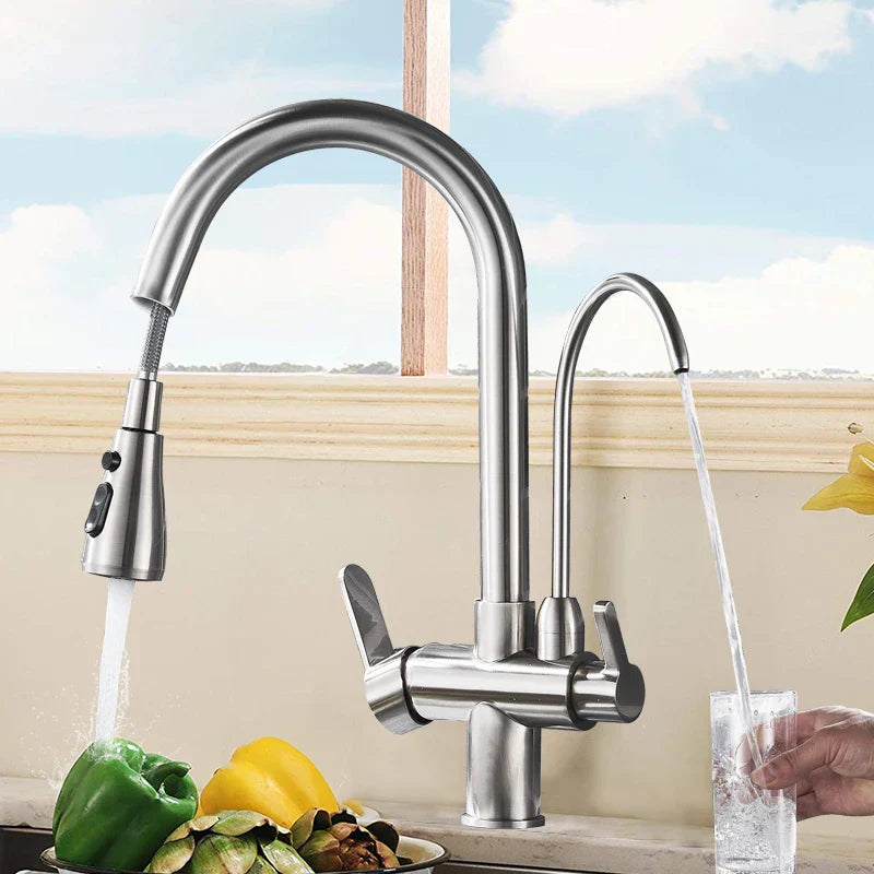 Decorbites™ Zweihand-Wasserfilterarmatur mit 360-Grad-Drehung