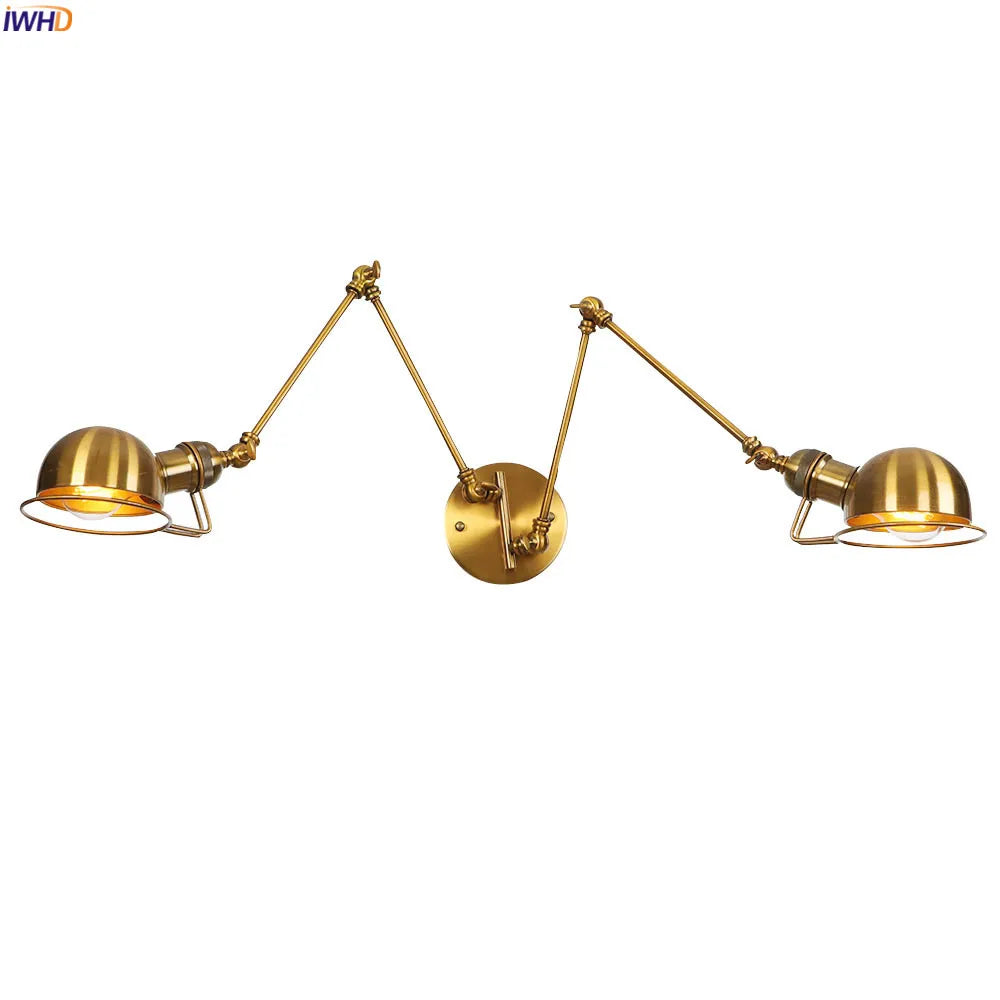 Decorbites™ Industrielle Schwenkbare Wandarm-Wandleuchte Schlafzimmer Badezimmer Loft Vintage