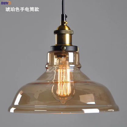 Decorbites™ Glas-Hängeleuchten für Ess- und Wohnzimmer, Vintage-Industrial-Hängeleuchte