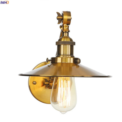 Decorbites™ Goldene Schwingarm-Wandleuchte Sconce Vintage-Industrial-Retro-Loft-Wandleuchte