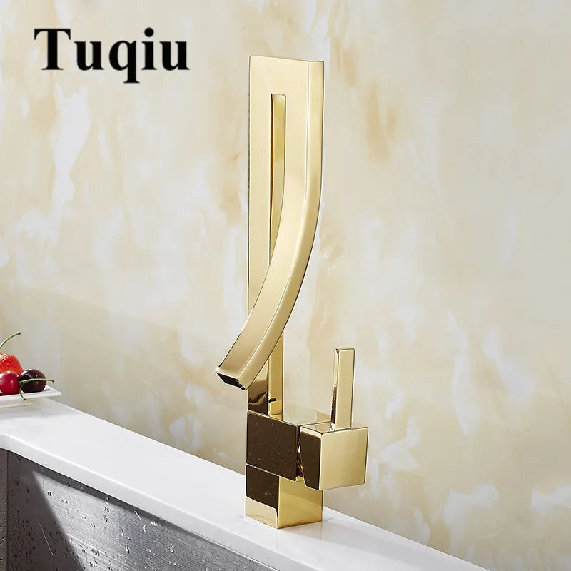 Gold Brass Mixer Tap