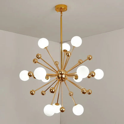 Decorbites™ Acryl-Molekül-Kronleuchter Golden Küche Restaurant Beleuchtung Sputnik Globus Lampe