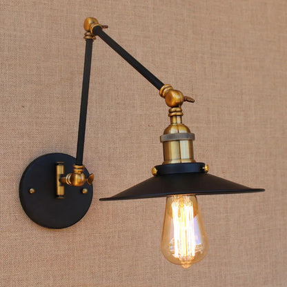 Decorbites™ Industrielle Schwenkbare Wandlampe Retro Vintage Stil Armatur LED Glühbirne Loft Wandleuchte