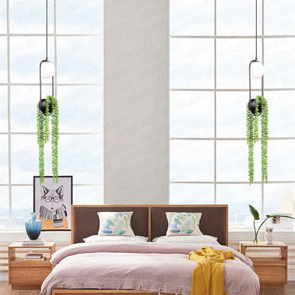 DecorBites™ Black Flower Pot Pendant Lights for Home Decor, Dining, Bar & Restaurant Lighting