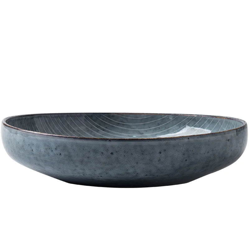 Decorbites™ Japanischer Stil Keramik Suppen-Schüssel - Große Salatschüssel Tischgeschirr