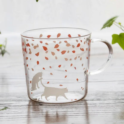 DecorBites™ Killer Whale Glass Coffee Mug 350ml: Cute Polar Bear Tea Cup Heat Resistant Glass Beer Mug