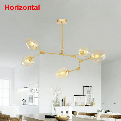 Decorbites™ Industrielle Globus-Glas-Leuchter, modernes minimalistisches Design, E27-Lampen