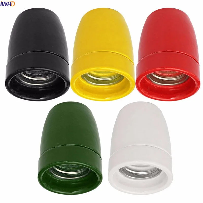 Decorbites™ E27 Keramik Lampenfassung Steckdose Vintage Soquete Retro Lampenbasis Halter