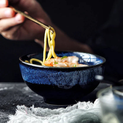 Decorbites™ im Ofen gebrannter Keramik-Nudel-Schüssel - Große Suppen-Schüssel für Ramen, Reis und Salat