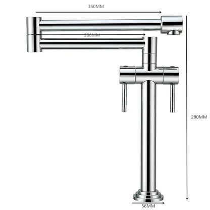 Decorbites™ Küchenarmatur: Massivmessing-Armatur für Spüle, aufgesetzt, in mehreren Oberflächen