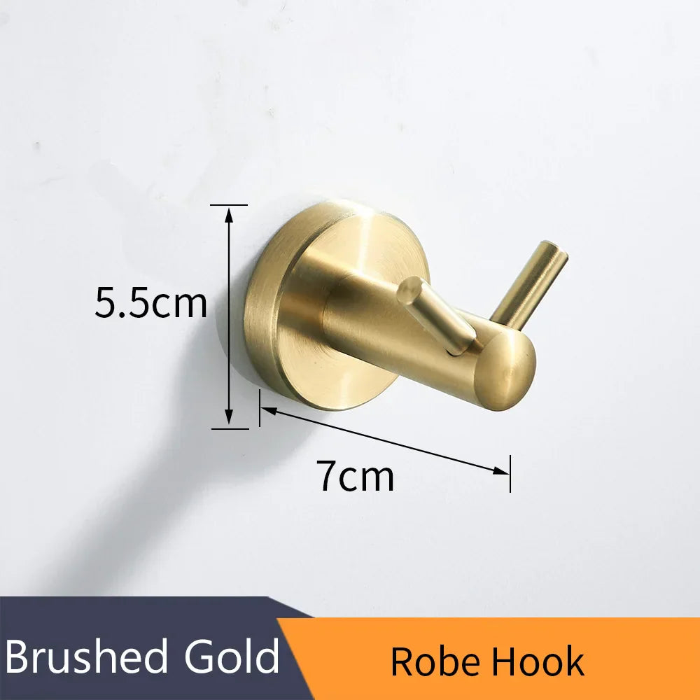 Decorbites™ Golden Swan Badezimmer-Hardware-Set: Handtuchhalter, Toilettenpapierhalter, Taschentuchhalter