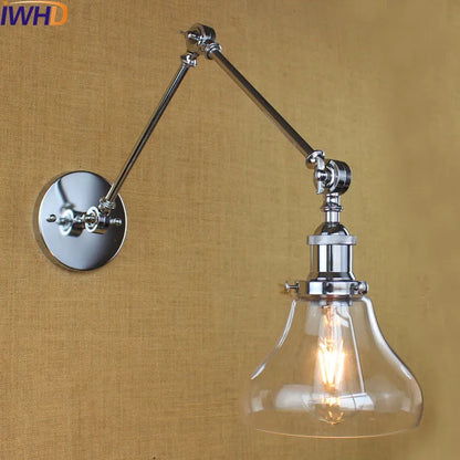 Decorbites™ Glas-Schwingarm-Wandleuchte für retro-vintage-industriellen Stil