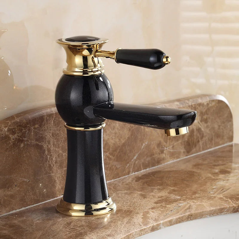 Gold Brass Bathroom Mixer