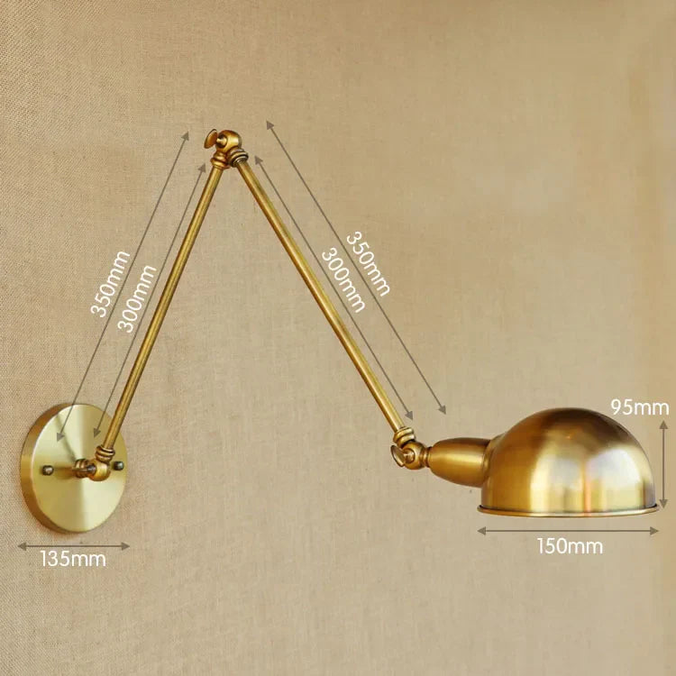 Decorbites™ verstellbare Langarm-Wandleuchte: Loft-Industrial-Vintage-Wandleuchte Luminaria