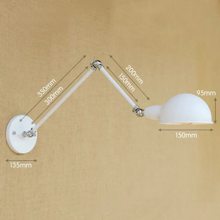 Decorbites™ verstellbare Langarm-Wandleuchte: Loft-Industrial-Vintage-Wandleuchte Luminaria