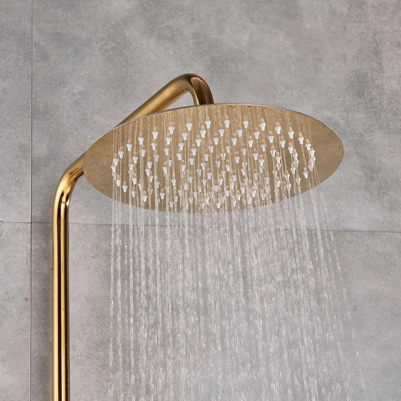Decorbites™ 3-Wege-Duscharmatur-Set mit Regendusche und Wasserfall-Auslauf