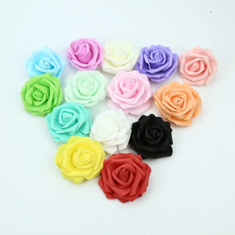 Decorbites™ Schaumrosen Blumenwand Heim Hochzeitsdekoration Brautbrosche Handgefertigte Künstliche Blumen