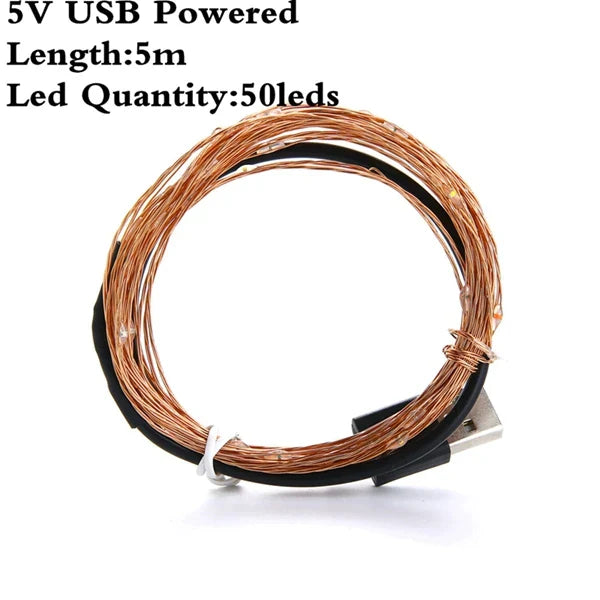 DecorBites™ Garland Led String Light for Christmas Wedding Party Decoration
