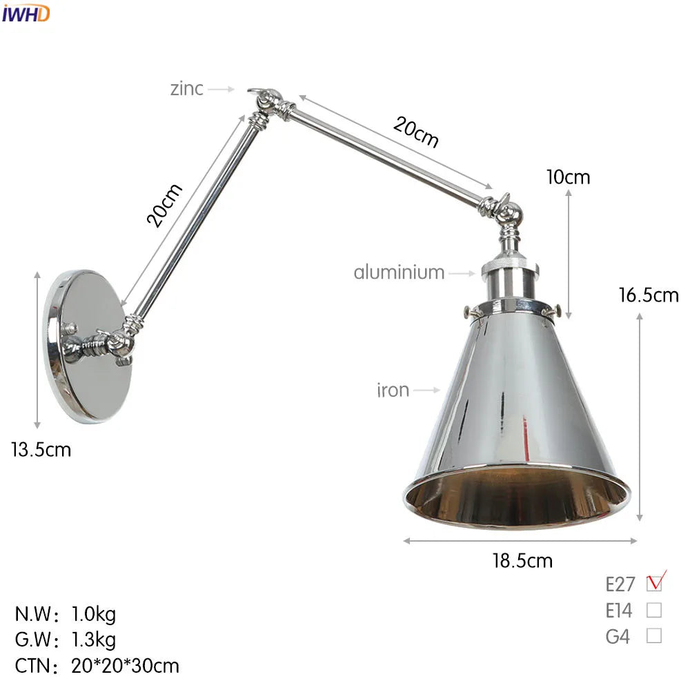 Bronze Industrial Wall Sconce