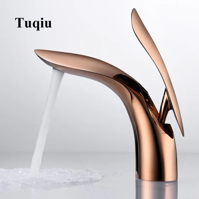 Rose Gold Brass Faucet