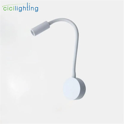 Decorbites™ dimmbare LED-Wandleuchte für Schlafzimmer, Wohnzimmer, Kinderzimmer – 3W verstellbare Gänsehals-Leselampe