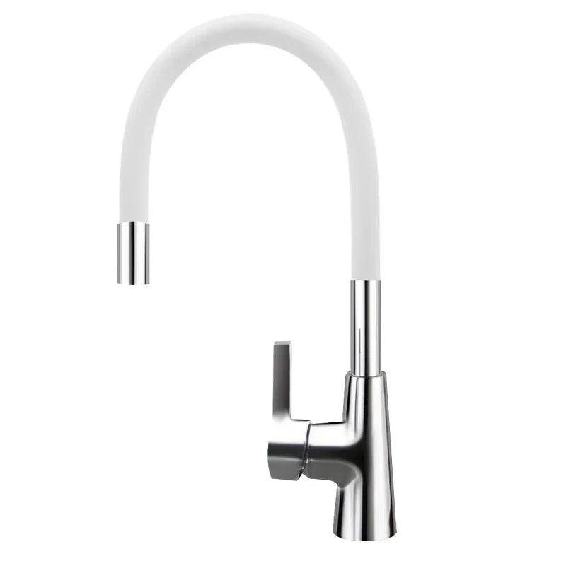 DecorBites™ 360° Silica Gel Nose Kitchen Faucet Cold Hot Water Mixer 1301R
