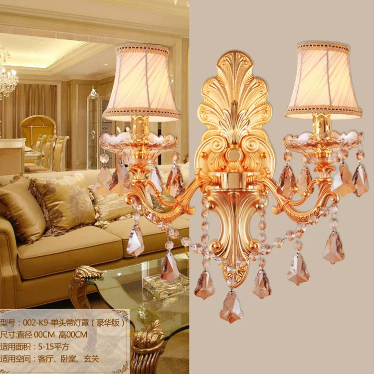 Alloy Crystal Wall Light